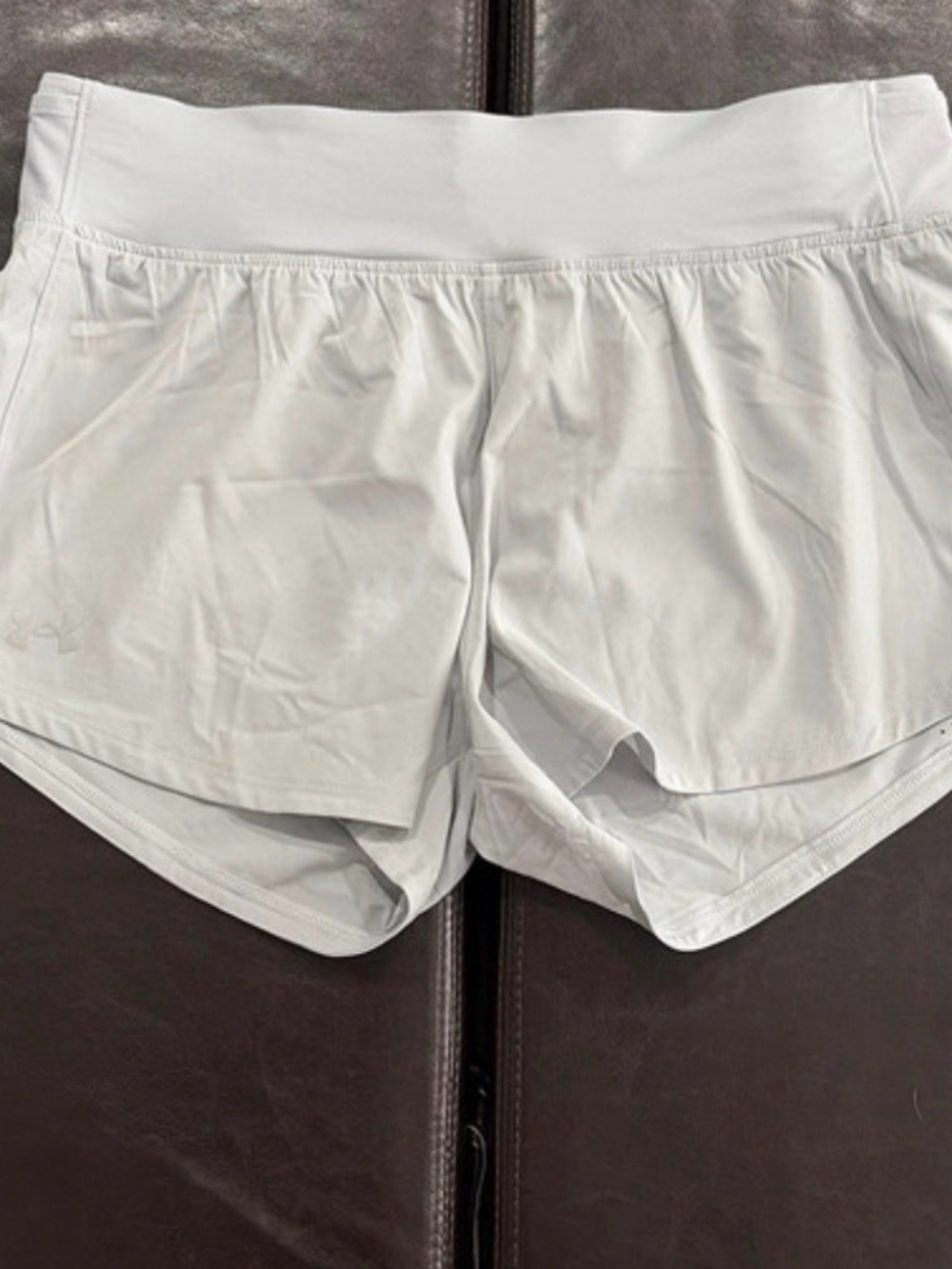 Under Armour White Women's Running Shorts with Split Hem